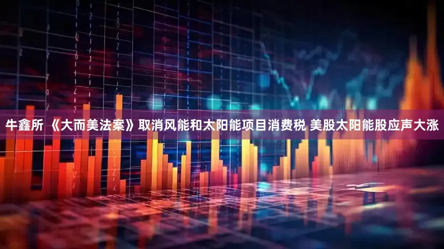牛鑫所 《大而美法案》取消风能和太阳能项目消费税 美股太阳能股应声大涨